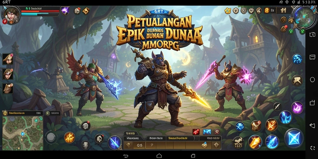 Tampilan menakjubkan dari gameplay 6RT di dunia MMORPG.