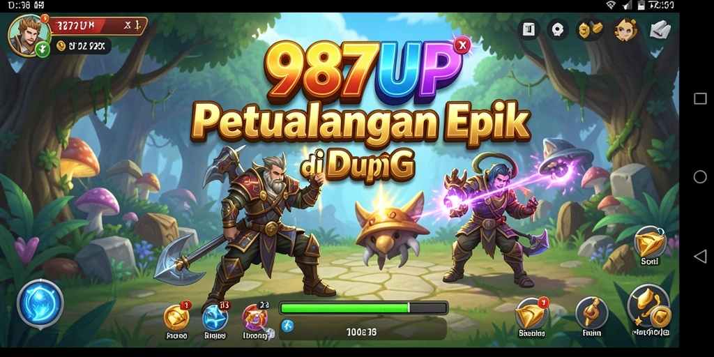 Gambaran menarik dari gameplay RPG di 987UP.