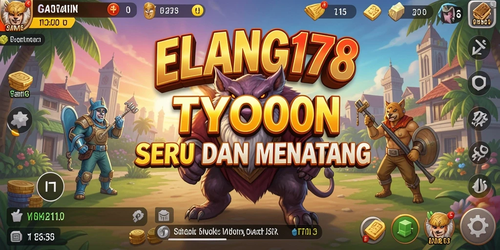 Tampilkan gameplay seru ELANG178 dengan manajemen bisnis yang mendalam.