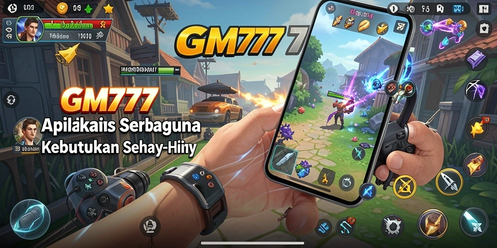 Tampilan antarmuka GM777 yang memudahkan navigasi aplikasi Utility.