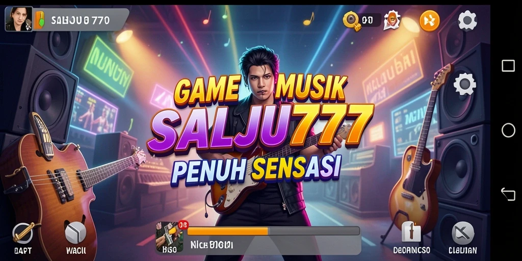 Gameplay <strong>SALJU777</strong> menampilkan pemain yang menikmati lagu-lagu seru.