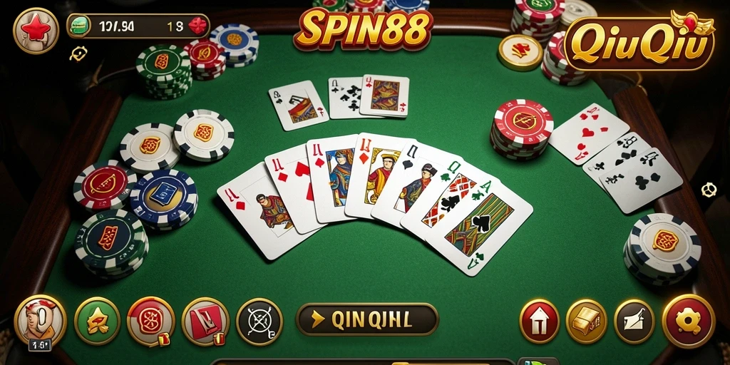 Tampilan gameplay SPIN88 yang seru dan interaktif dalam QiuQiu.