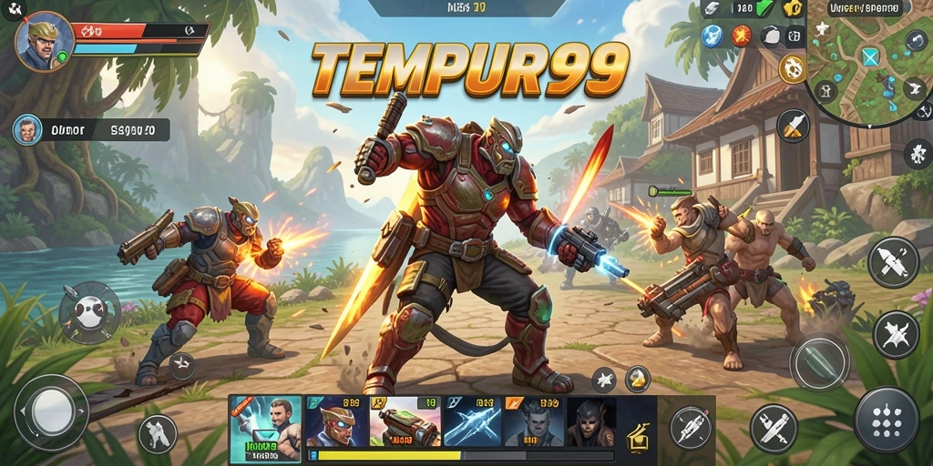 Tampilan antarmuka aplikasi TEMPUR99 yang intuitif dan mudah digunakan.