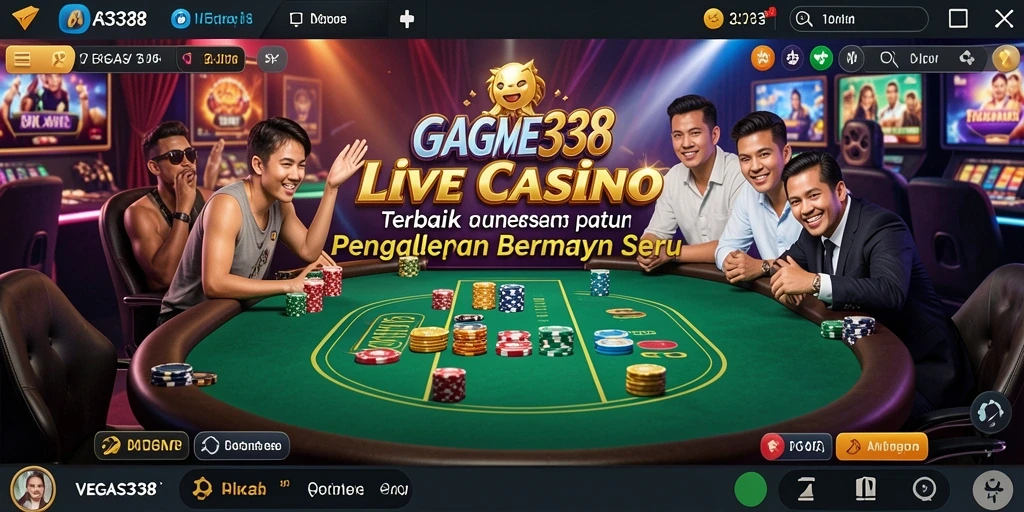 Screenshot gameplay Live Casino yang mendebarkan di VEGAS338.
