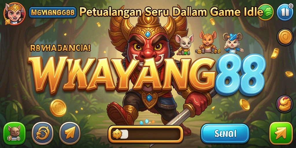 Tampilan gameplay WAYANG88 menampilkan karakter wayang yang bergerak dan berinteraksi.